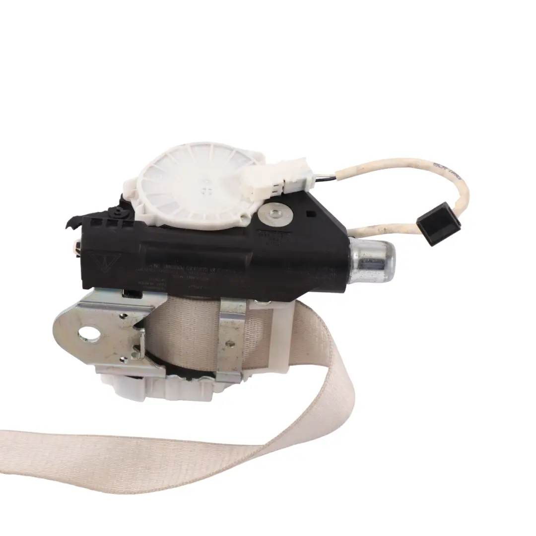 Belt BMW F12 F13 Upper Belt Front Right O/S Elfenbein Weiss to Seat with Part number 7314138 Seat Belt BMW F12 F13 Upper Belt Front Right O/S Elfenbein Weiss - SKU 7314138 - Part number 7314138