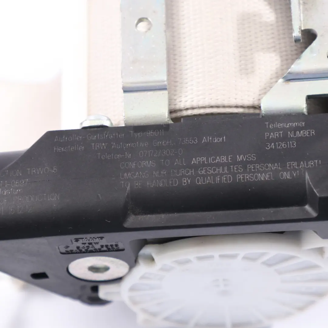 Pas Bezpieczeństwa Prawy Przód do BMW F12 F13 o numerze 7314138 BMW F12 F13 Pas Bezpieczeństwa Prawy Przód - SKU 7314138 - Numer Części 7314138