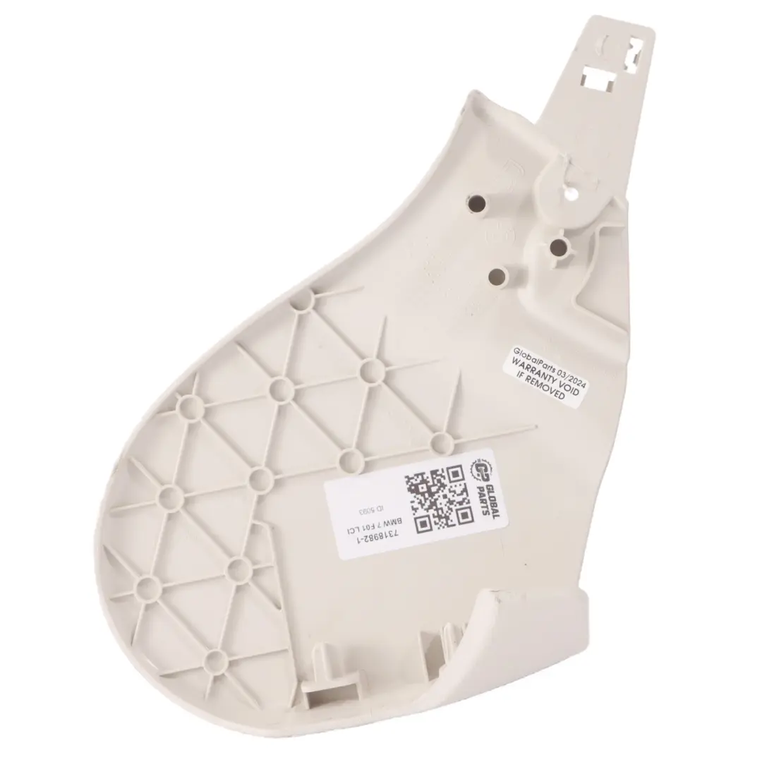 Panel Wykończenia FOtela Przód Prawy Veneto Beige do BMW F01 F10 LCI o numerze 7318982 BMW F01 F10 LCI Panel Wykończenia FOtela Przód Prawy Veneto Beige - SKU 7318982-1 - Numer Części 7318982