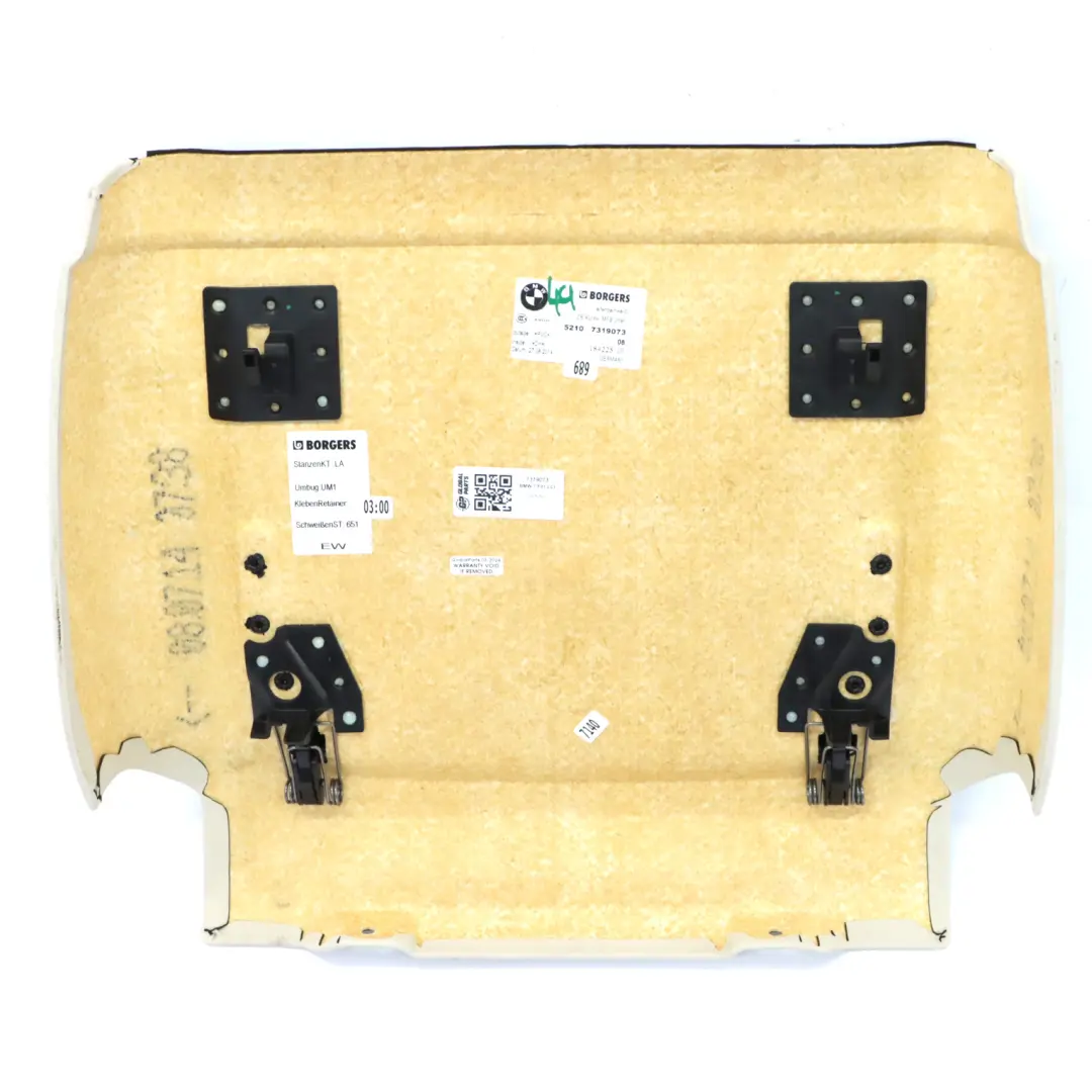 Panneau arrière du dossier siège confort avant Elfenbein Weiss pour BMW F01 F10 LCI à propos du numéro de pièce 7319073 BMW F01 F10 LCI Panneau arrière du dossier siège confort avant Elfenbein Weiss - SKU 7319073 - Numéro de pièce 7319073