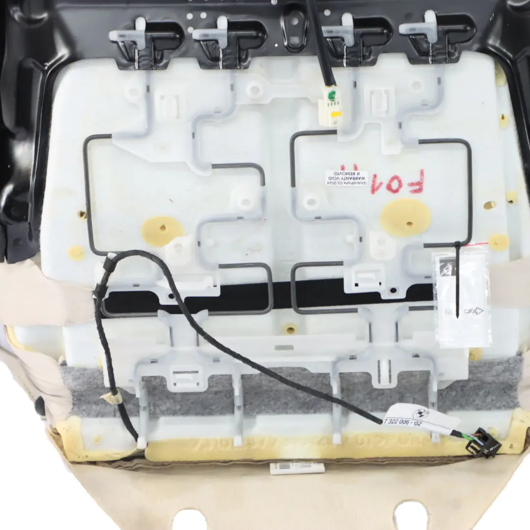 BMW F01 LCI Siedzisko Fotela Przedniego Lewe Prawe Skóra Elfenbein Weiss - SKU 7319269 - Numer Części 7319269