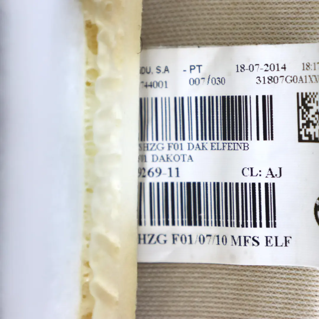 Siège avant confort en cuir Cusshion Dakota Elfenbein Weiss pour BMW F01 LCI à propos du numéro de pièce 7319269 BMW F01 LCI Siège avant confort en cuir Cusshion Dakota Elfenbein Weiss - SKU 7319269 - Numéro de pièce 7319269