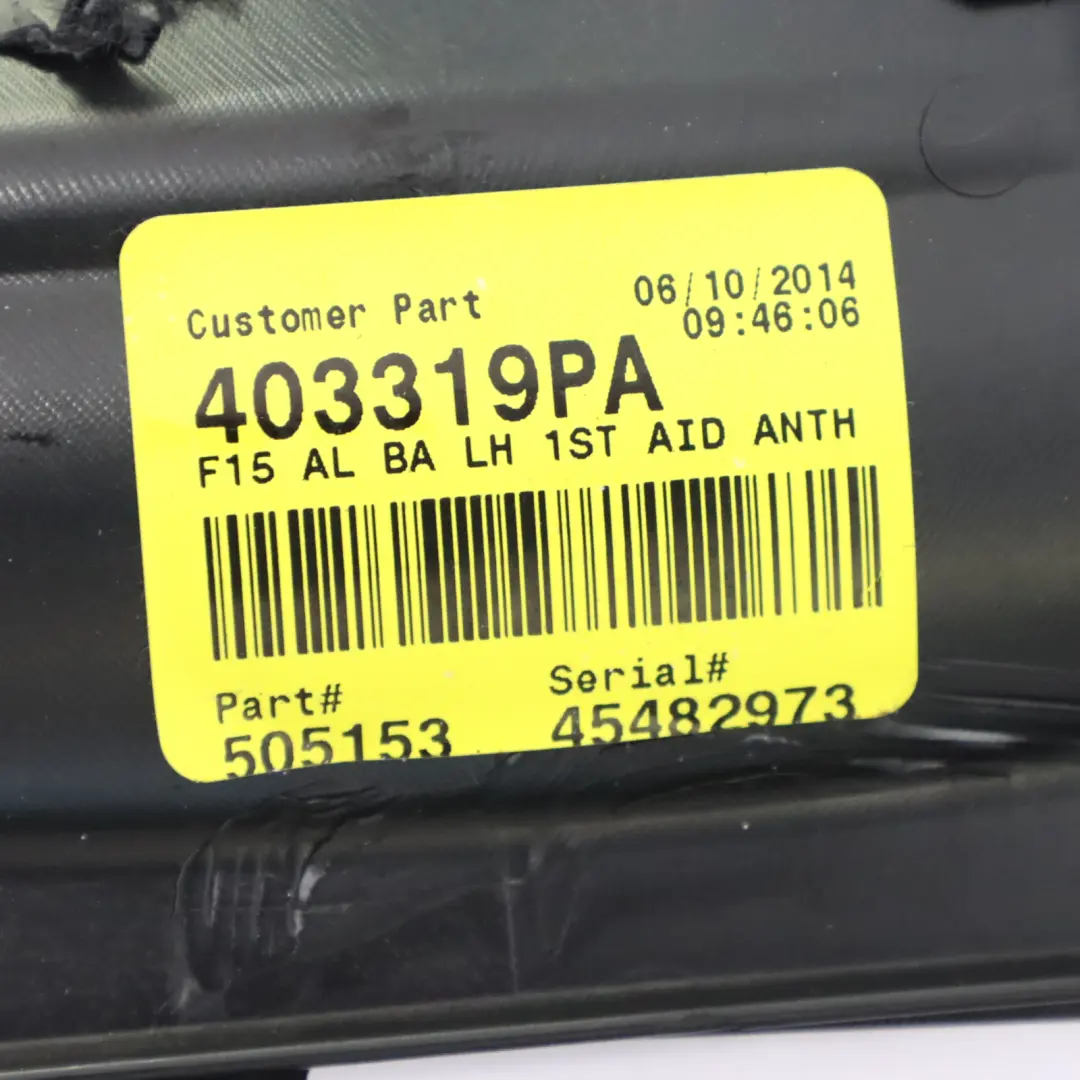 Maletero Compartimento Almacenaje Tapa Izquierda Panel 7284305 para BMW X5 F15 con número de pieza 7326583 BMW X5 F15 Maletero Compartimento Almacenaje Tapa Izquierda Panel 7284305 - SKU 7326583 - Número de pieza 7326583