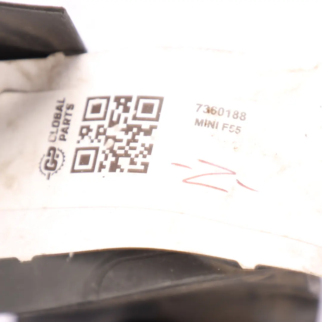 Panel Air Duct Rubber Mini F55 F56 F57 Front Right O/S to with Part number 7360188 Panel Air Duct Rubber Mini F55 F56 F57 Front Right O/S - SKU 7360188 - Part number 7360188