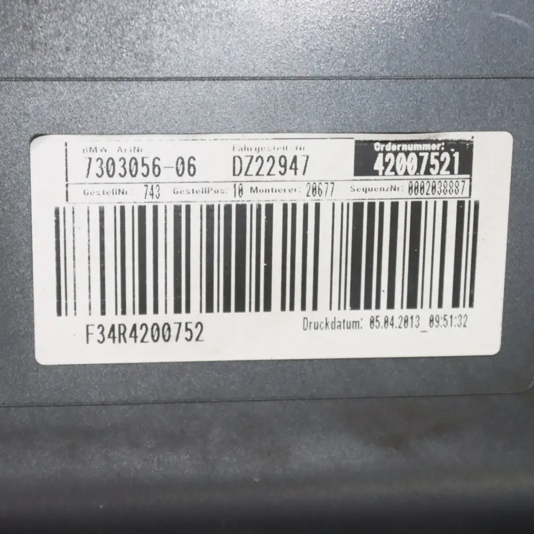 Side Skirt Sill Strip Covering Right O/S Mineralgrau Grey - B39 to BMW F34 GT with Part number 7371890 BMW F34 GT Side Skirt Sill Strip Covering Right O/S Mineralgrau Grey - B39 - SKU 7371890-MG - Part number 7371890