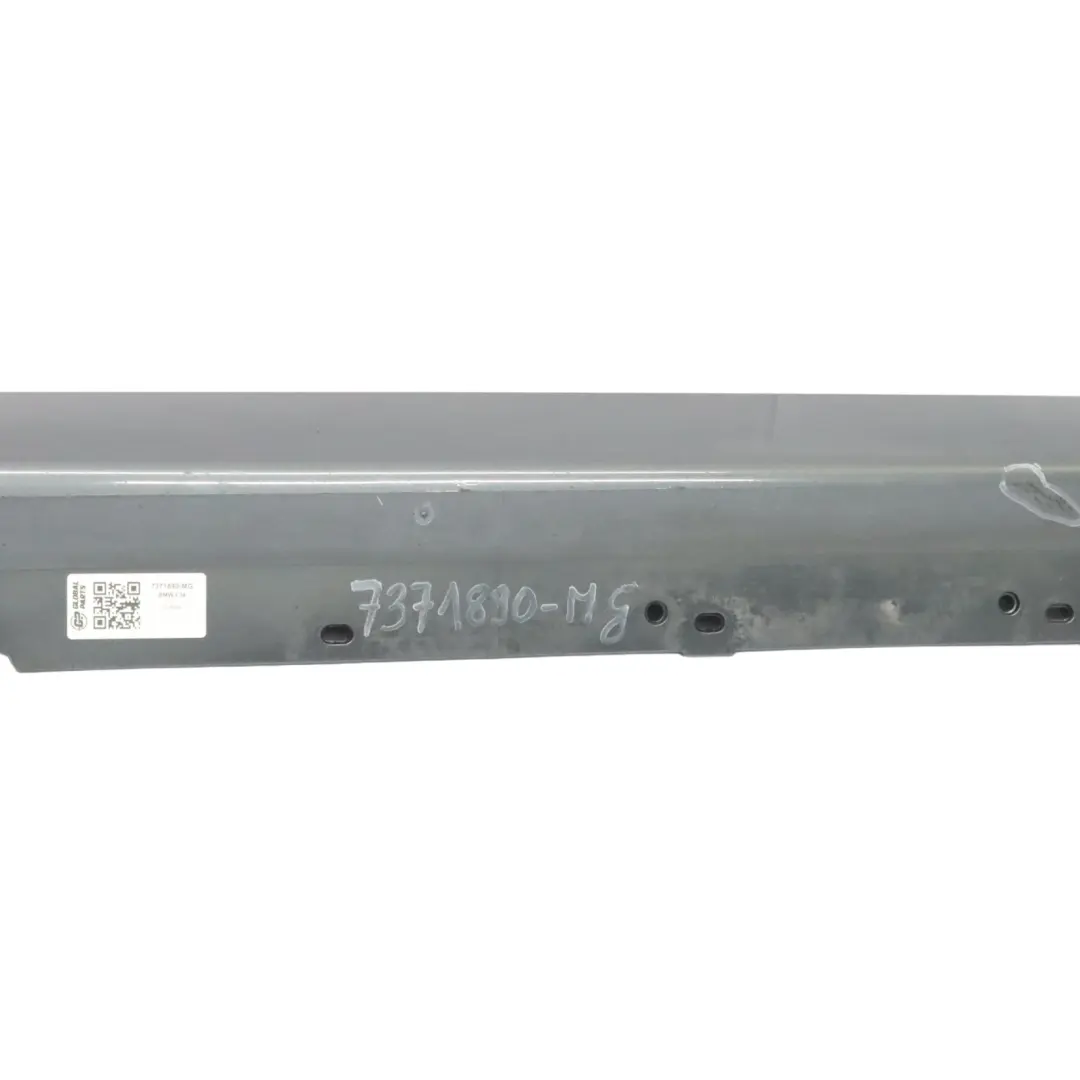 BMW F34 GT Side Skirt Sill Strip Covering Right O/S Mineralgrau Grey - B39 - SKU 7371890-MG - Part number 7371890