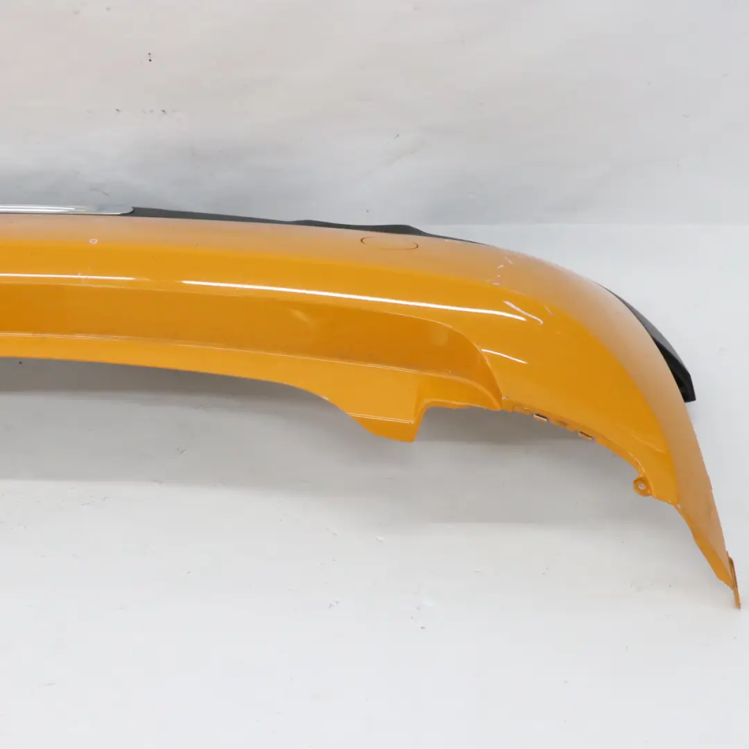 Bumper Rear Trim Panel Volcanic Orange Metallic - B70 to Mini F56 F57 with Part number 7380009 Mini F56 F57 Bumper Rear Trim Panel Volcanic Orange Metallic - B70 - SKU 7380009-VOR - Part number 7380009
