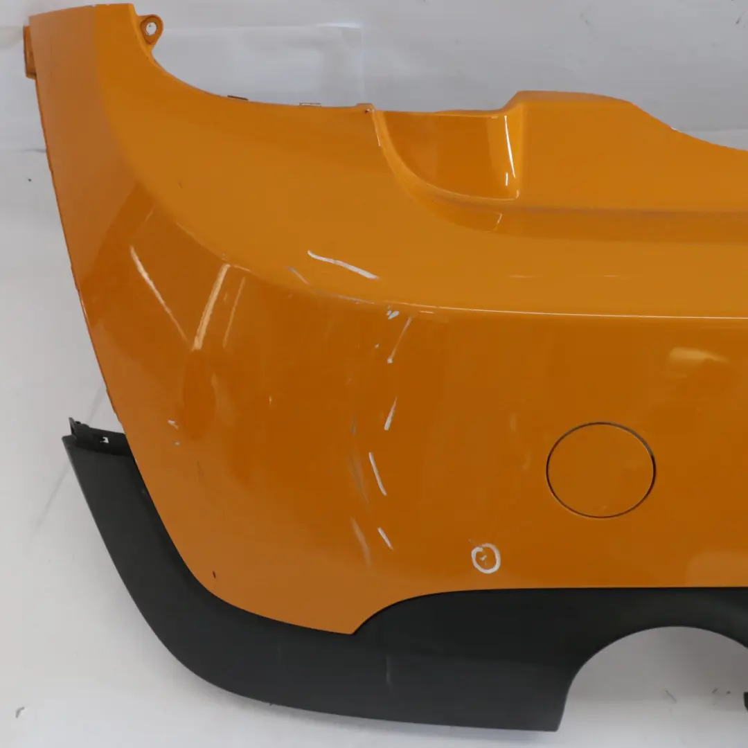 Bumper Rear Trim Panel Volcanic Orange Metallic - B70 to Mini F56 F57 with Part number 7380009 Mini F56 F57 Bumper Rear Trim Panel Volcanic Orange Metallic - B70 - SKU 7380009-VOR - Part number 7380009
