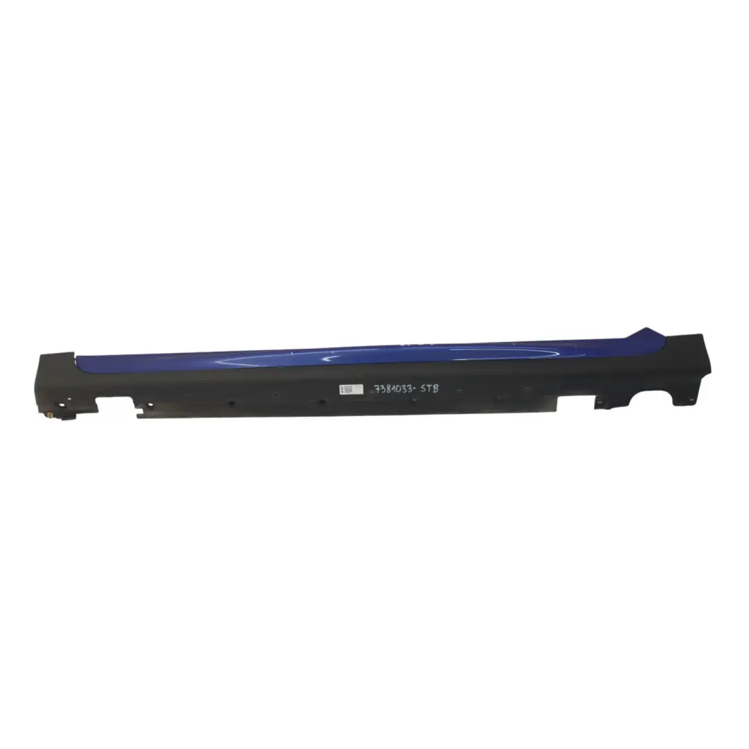 Mini F55 Side Skirt Left N/S JCW Sill Cover Rocker Panel Starlight Blue - B62 - SKU 7381033-STB - Part number 7381033