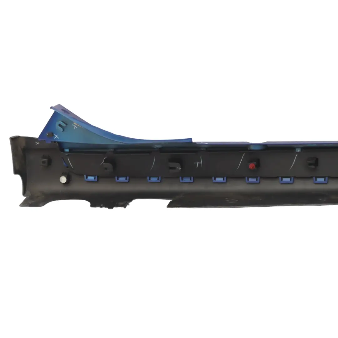 Mini F55 Side Skirt Left N/S JCW Sill Cover Rocker Panel Starlight Blue - B62 - SKU 7381033-STB - Part number 7381033