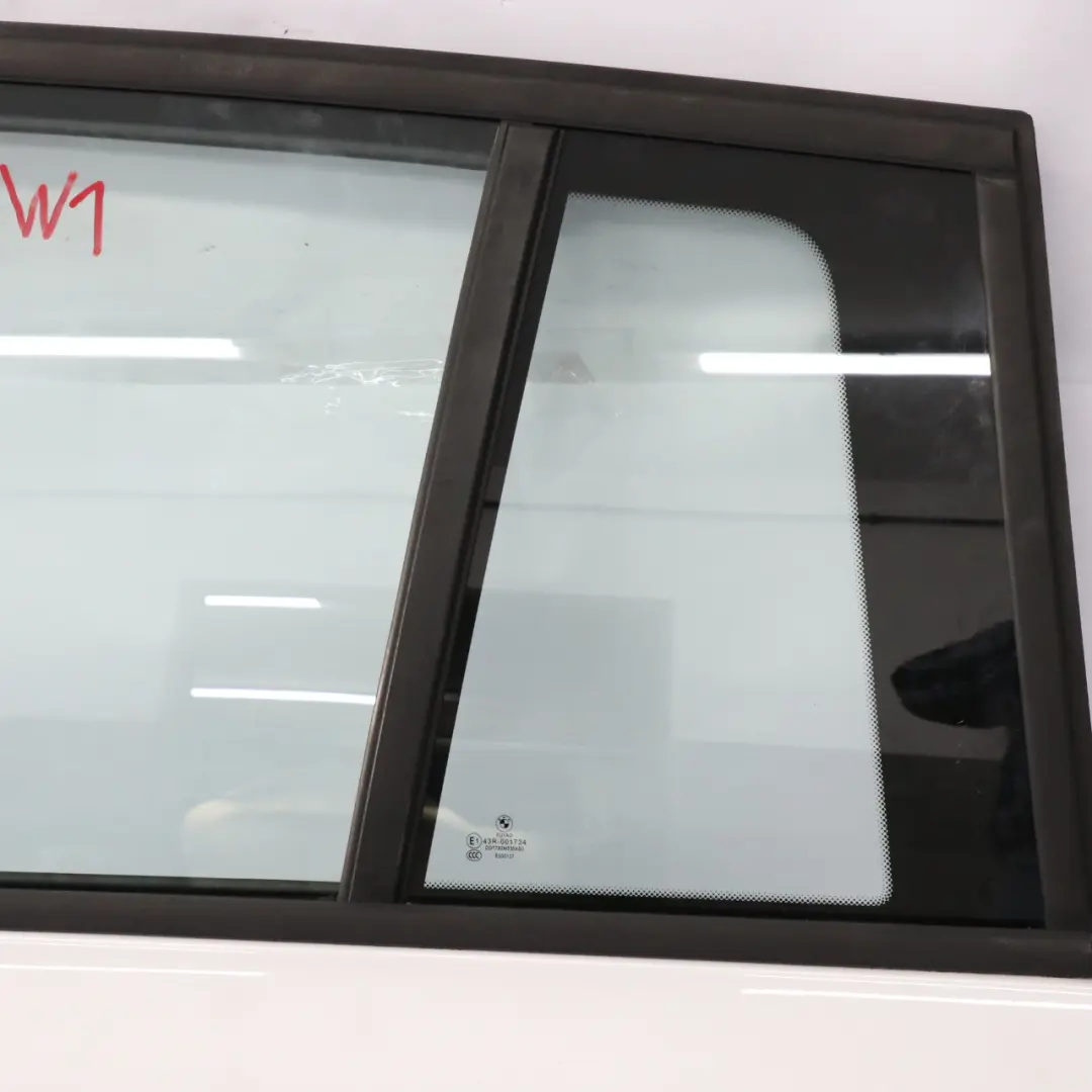 Door Rear Left N/S Mineralweiss Mineral White - A96 to BMW F46 Gran Tourer with Part number 7392325 BMW F46 Gran Tourer Door Rear Left N/S Mineralweiss Mineral White - A96 - SKU 7392325-MW1 - Part number 7392325