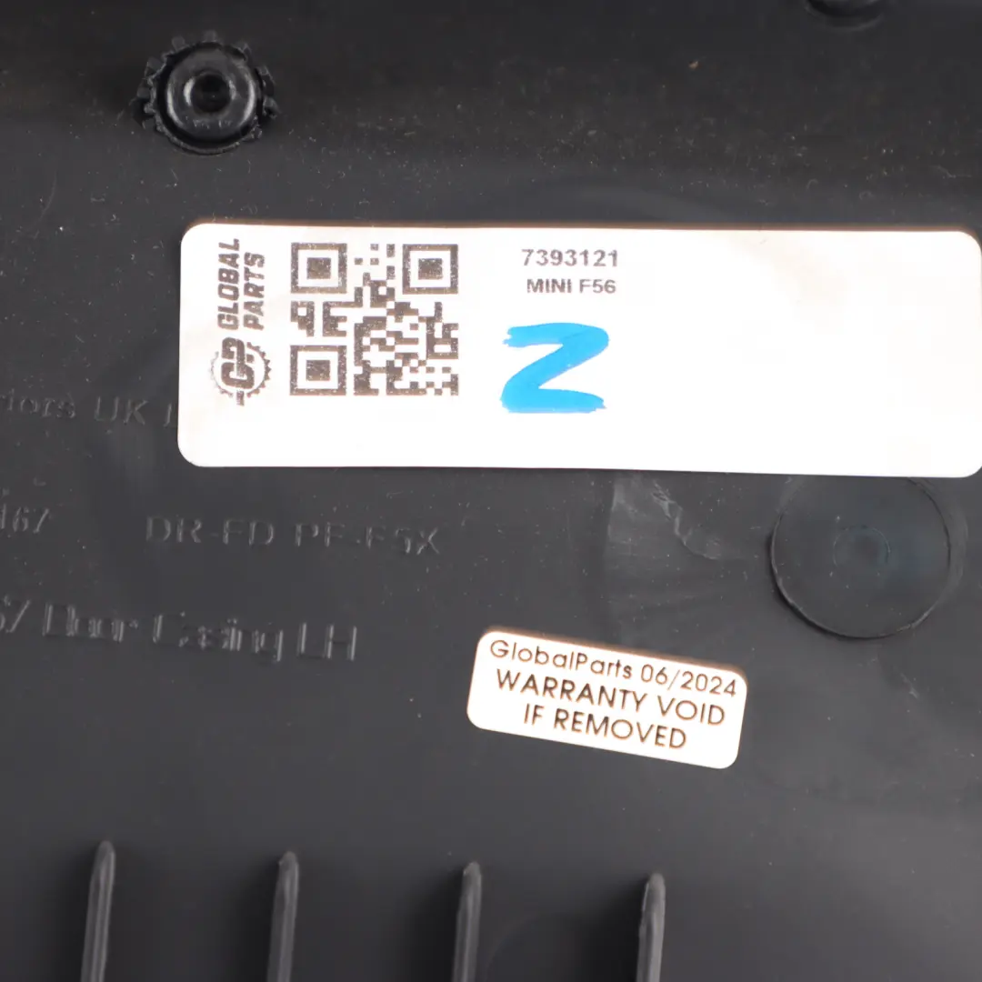 Mini F56 F57 Boczki Drzwi Przód Lewo Carbon Black - SKU 7393121 - Numer Części 7393121