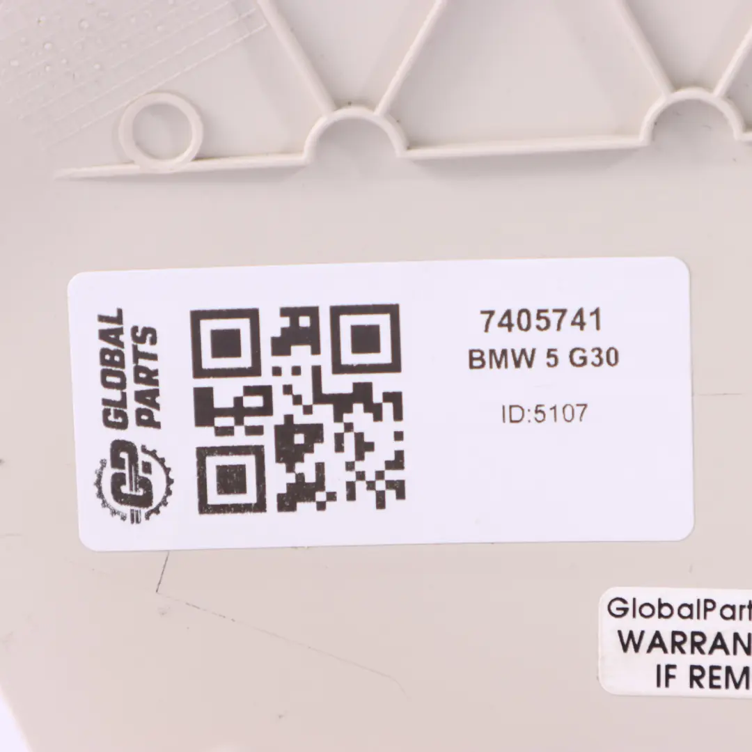  Housse siège BMW G30 G12 Siège avant gauche garniture intérieure Elfenbein Weiss - SKU 7405741 - Numéro de pièce 7405741