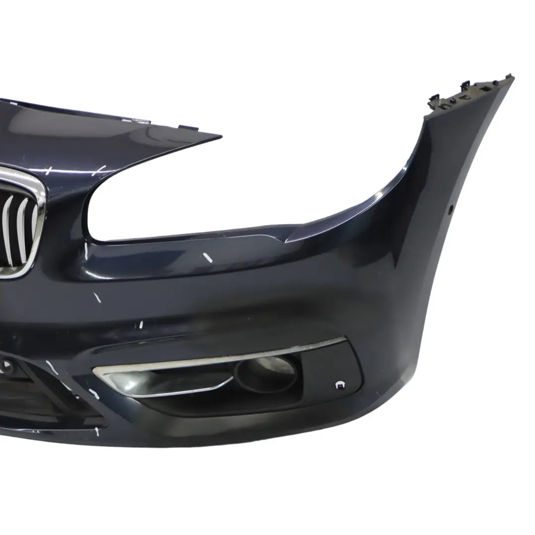 BMW F45 F46 Zderzak Przedni Imperial Blue Niebieski Metalik - A89 - SKU 7407680-IBB - Numer Części 7407680