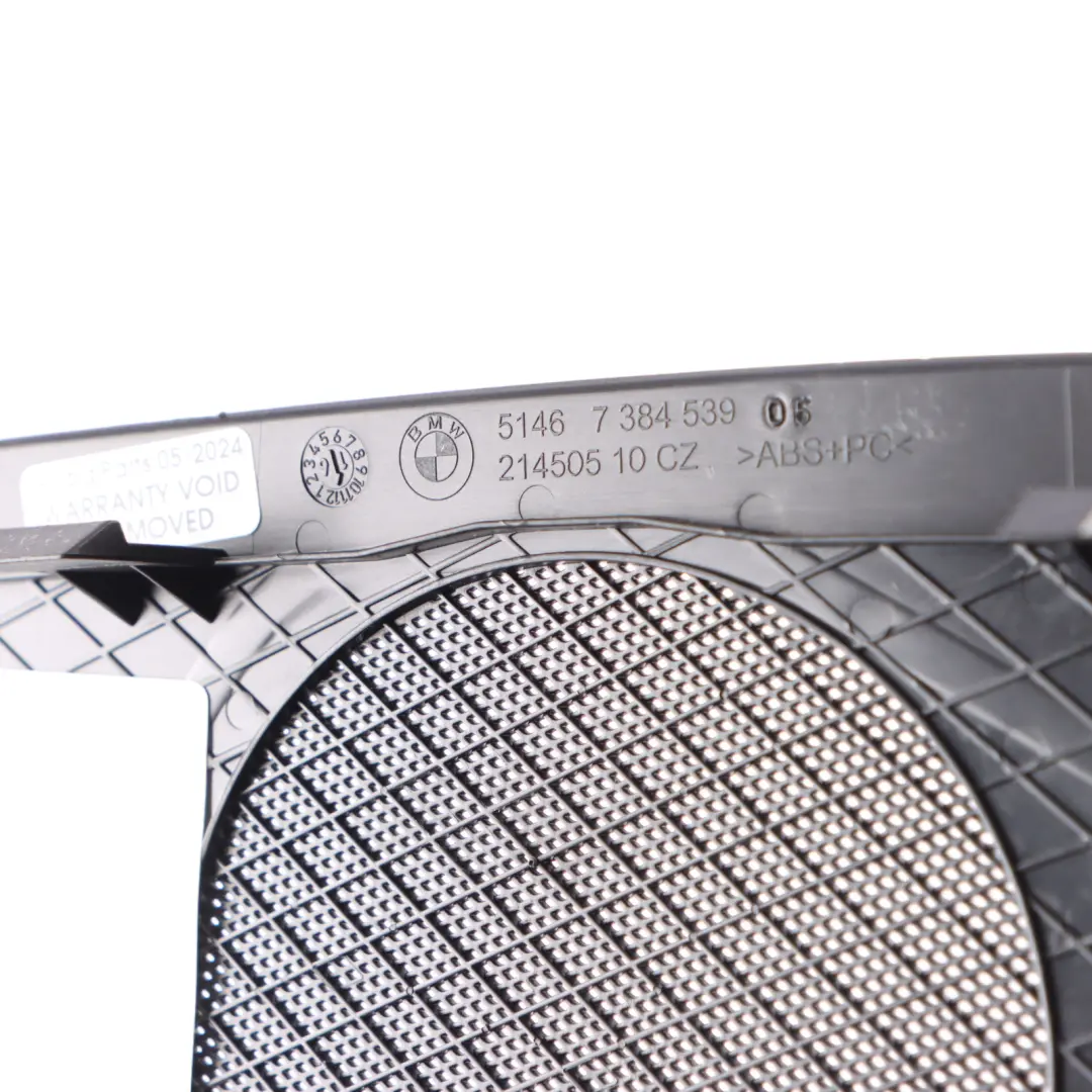 Rear Speaker Cover BMW G30 G31 Parcel Shelf Left N/S Audio Speaker Trim Panel - SKU 7419857 - Part number 7419857