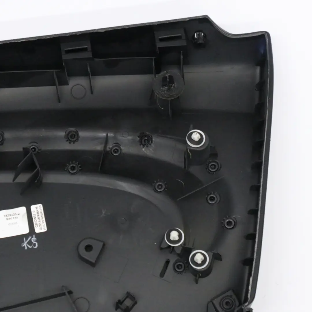 Trasera Izquierda Tarjeta de Puerta Recorte Carbon Black para Mini Cooper F55 con número de pieza 7429335 Mini Cooper F55 Trasera Izquierda Tarjeta de Puerta Recorte Carbon Black - SKU 7429335-2 - Número de pieza 7429335