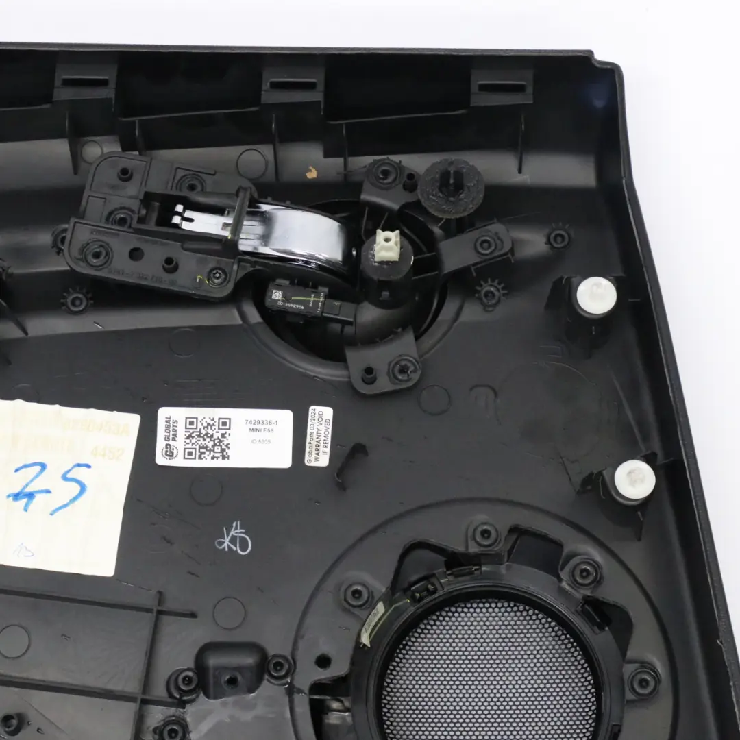 Right O/S Door Cover Card Trim Panel Carbon Black to Mini F55 Rear with Part number 7429336 Mini F55 Rear Right O/S Door Cover Card Trim Panel Carbon Black - SKU 7429336-1 - Part number 7429336
