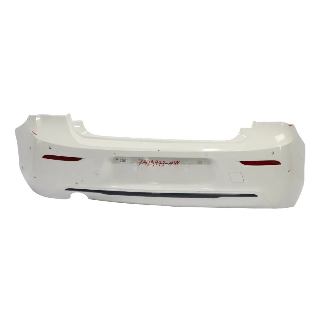 BMW F20 LCI Rear Bumper Trim Panel PDC F21 Alpinweiss Alpine White - 300 - SKU 7429773-AW - Part number 7429773