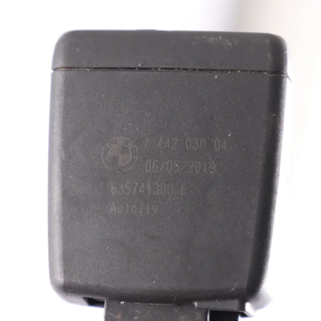 Belt Buckle Lock BMW G20 G21 Rear Safety Belt Latch Right Tilt Lock to Seat with Part number 7442030 Seat Belt Buckle Lock BMW G20 G21 Rear Safety Belt Latch Right Tilt Lock - SKU 7442030 - Part number 7442030