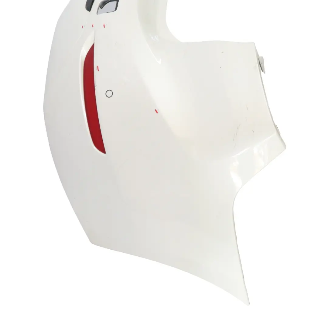Bumper Rear Trim Panelling Cover PDC Mineralweiss Mineral White A96 to BMW F46 LCI with Part number 7480324 BMW F46 LCI Bumper Rear Trim Panelling Cover PDC Mineralweiss Mineral White A96 - SKU 7480324-MW - Part number 7480324