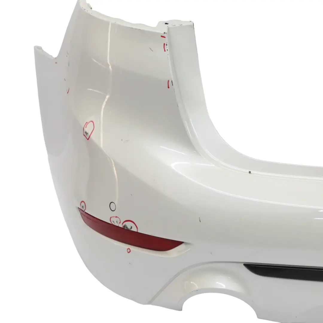 Bumper Rear Trim Panelling Cover PDC Mineralweiss Mineral White A96 to BMW F46 LCI with Part number 7480324 BMW F46 LCI Bumper Rear Trim Panelling Cover PDC Mineralweiss Mineral White A96 - SKU 7480324-MW - Part number 7480324