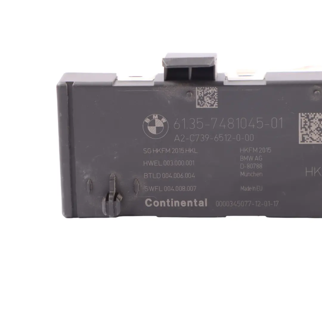BMW G11 G30 Tailgate Module Power Trunk Lid Function Control Unit ECU - SKU 7481045 - Part number 7481045