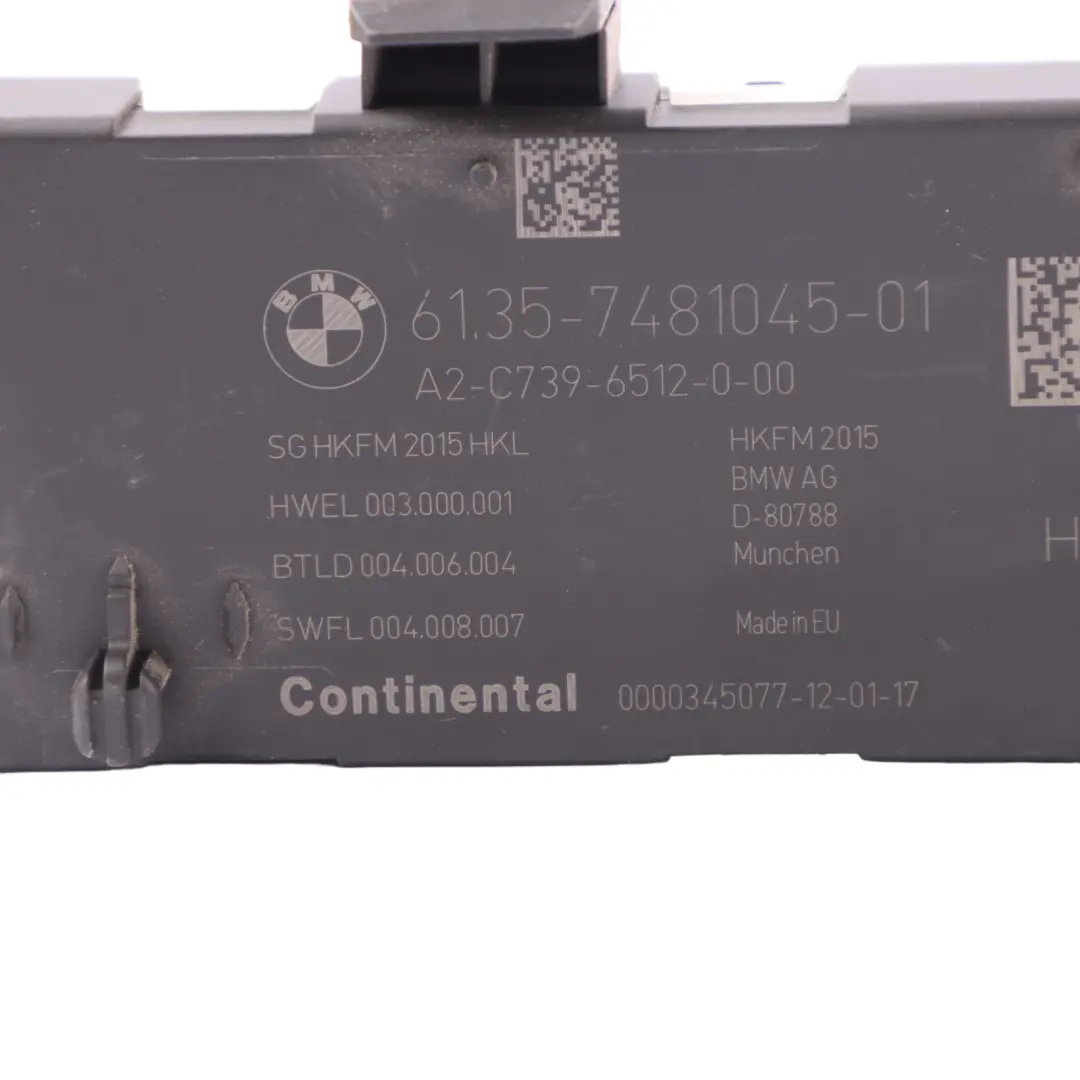 BMW G11 G30 Tailgate Module Power Trunk Lid Function Control Unit ECU - SKU 7481045 - Part number 7481045
