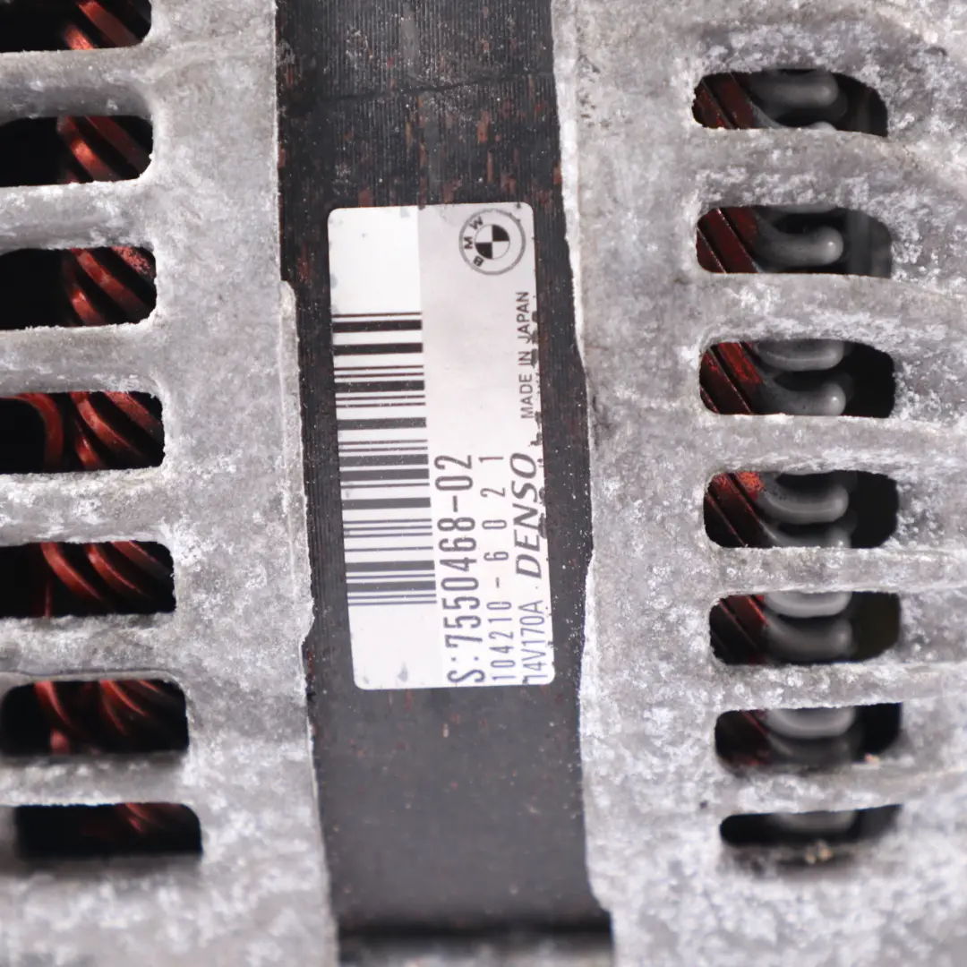 N43 Alternator 170A Denso do BMW E81 E87 LCI E90 E91 Benzyna o numerze 7550468 BMW E81 E87 LCI E90 E91 Benzyna N43 Alternator 170A Denso - SKU 7550468-3 - Numer Części 7550468