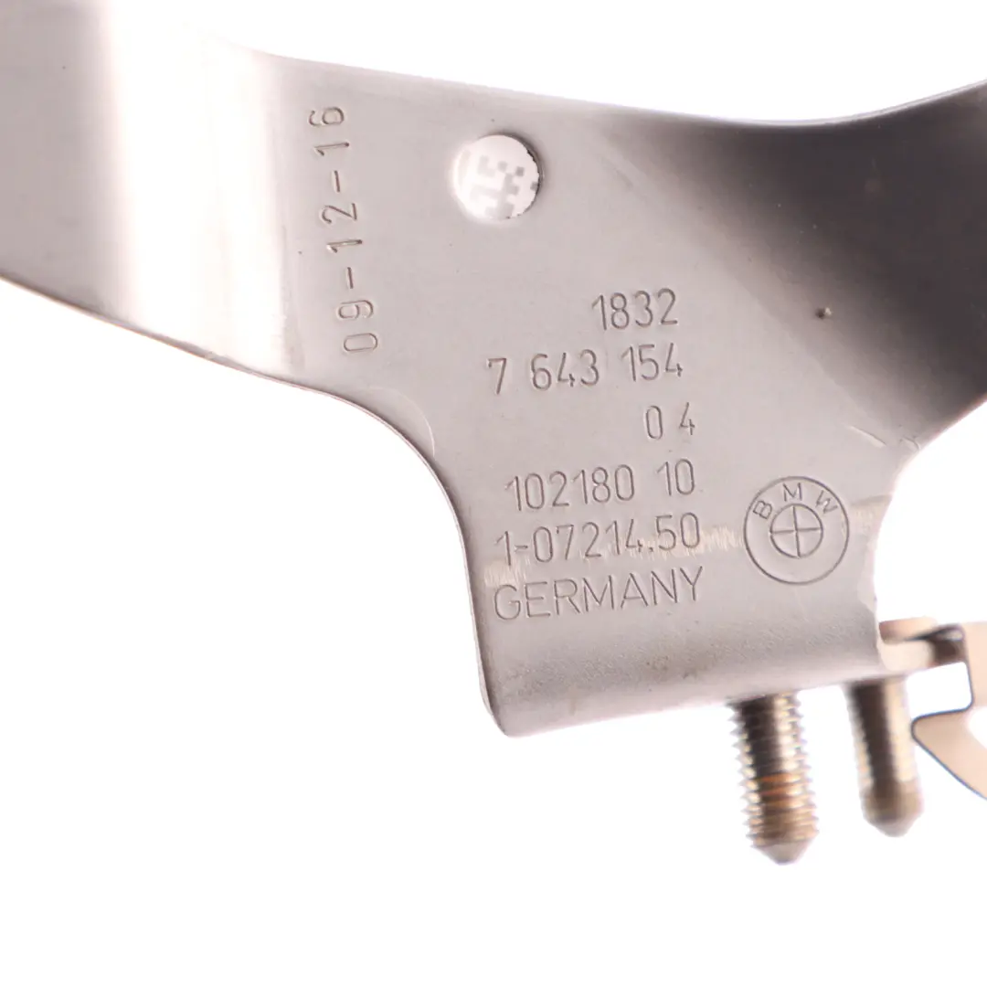 Catalytic Converter Bracket BMW G11 G30 540i 540iX 740i Holder Mount to with Part number 7643154 Catalytic Converter Bracket BMW G11 G30 540i 540iX 740i Holder Mount - SKU 7643154 - Part number 7643154