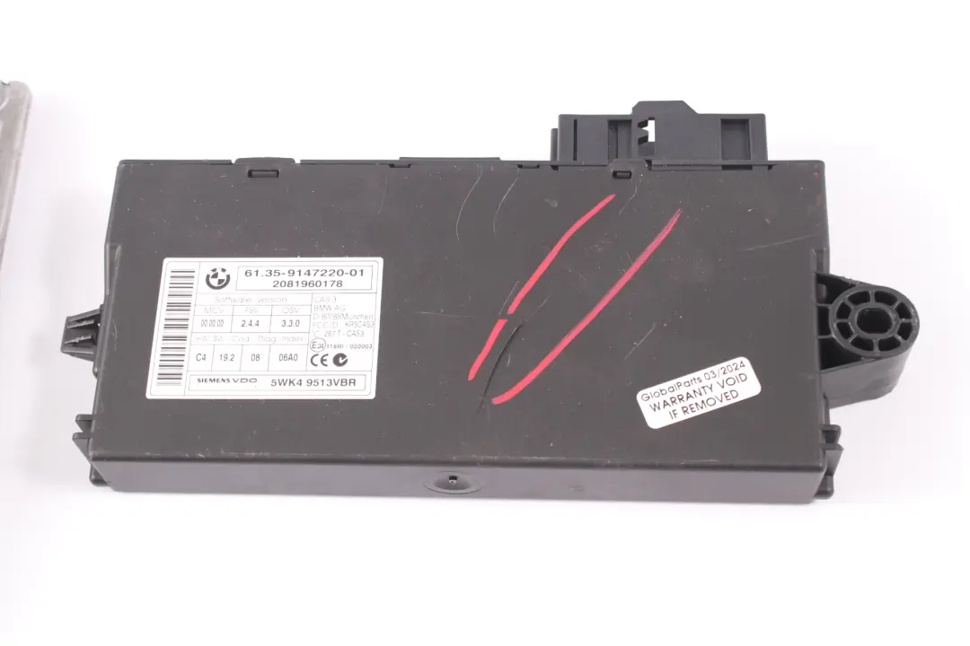 BMW E90 E91 320d N47 Motor Unidad Control Módulo ECU Kit DDE CAS3 Clave - SKU 7811700-13 - Número de pieza 7811700