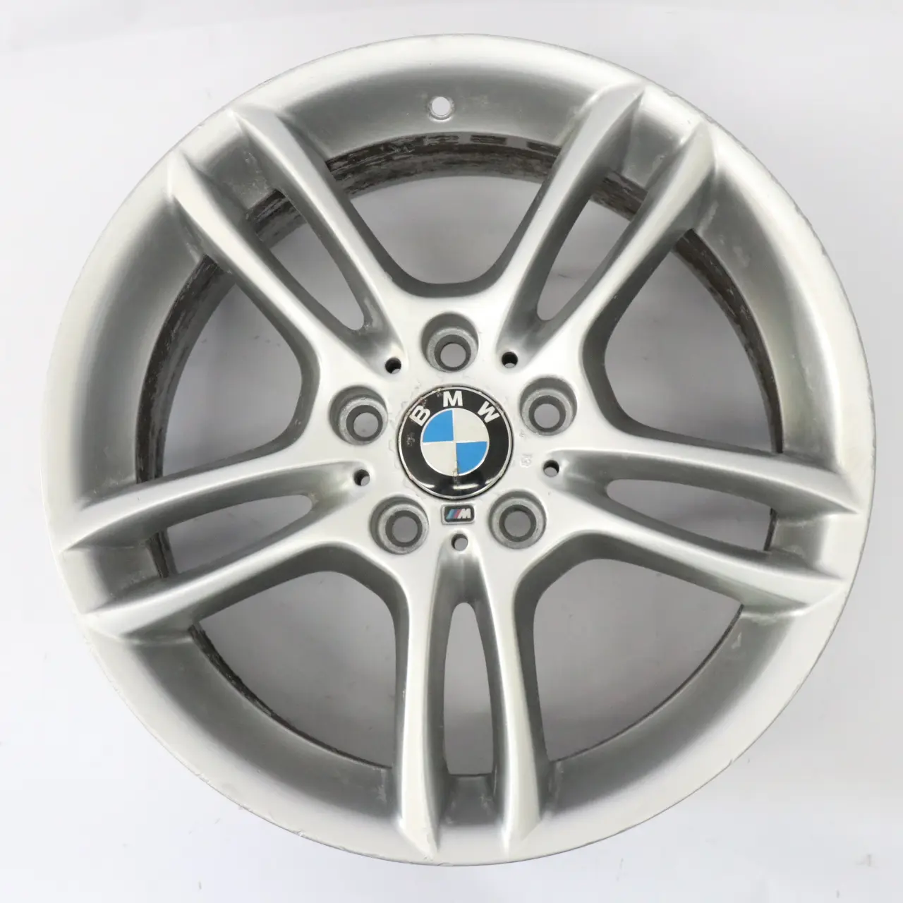 BMW E81 E87 lega posteriore argento 18" 8,5J ET:52 M Doppie razze 261 7842608