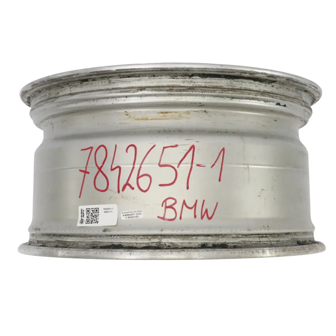BMW F10 F11 F12 Silver Wheel Alloy Rim M Double Spoke 350 9J 18" ET:44 - SKU 7842651-1 - Part number 7842651