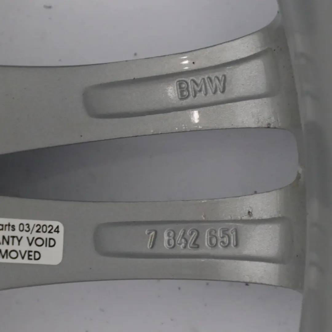 BMW F10 F11 F12 Silver Wheel Alloy Rim M Double Spoke 350 9J 18" ET:44 - SKU 7842651-1 - Part number 7842651