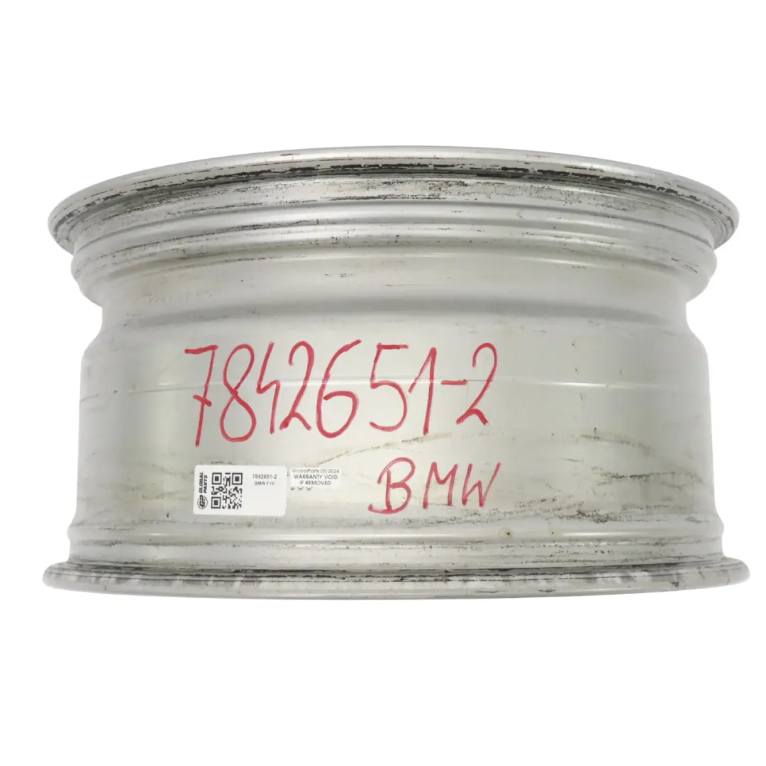 BMW F10 F11 F12 Silver Wheel Alloy Rim M Double Spoke 350 9J 18" ET:44 - SKU 7842651-2 - Part number 7842651