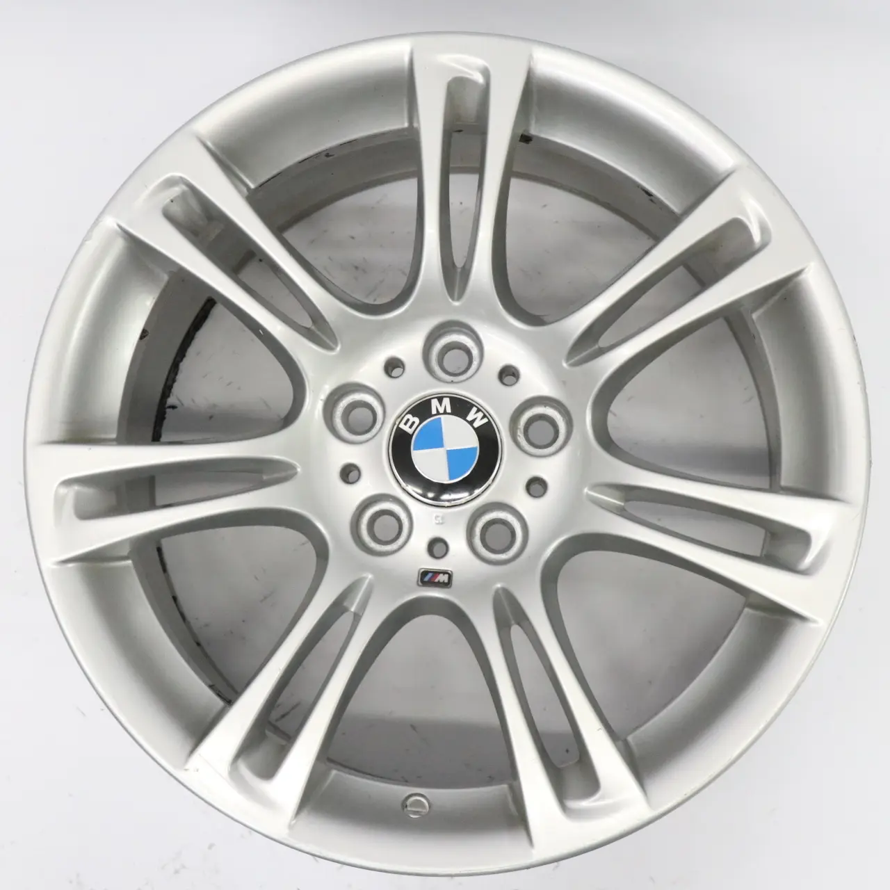 BMW F10 F11 F12 Argento Cerchione IN Lega Ruota M Doppio Raggio 350 9J 18"