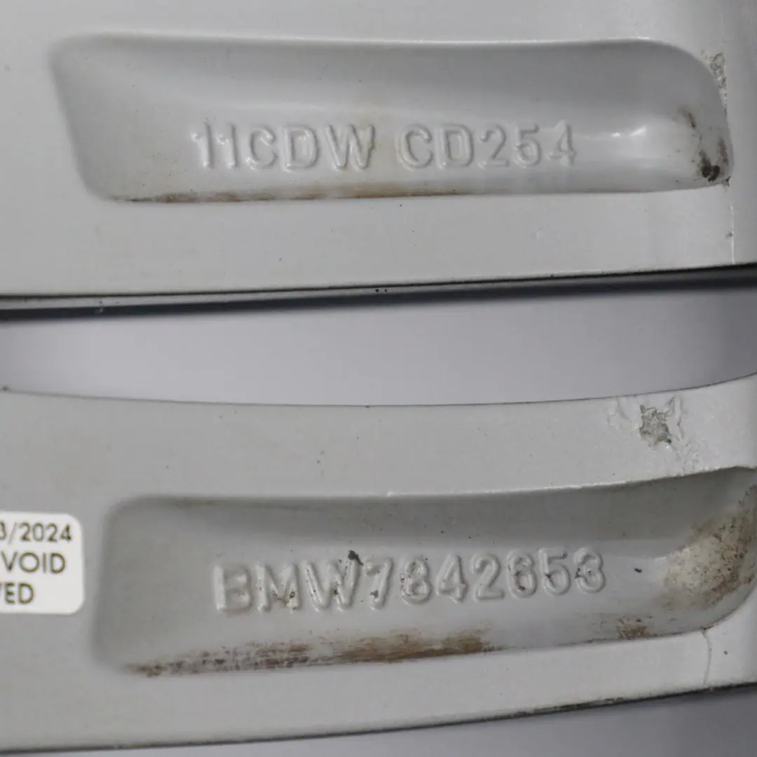 Alloy Rim M Double Spoke 351 9J 19" ET:44 to BMW F10 F12 Black Rear Wheel with Part number 7842653 BMW F10 F12 Black Rear Wheel Alloy Rim M Double Spoke 351 9J 19" ET:44 - SKU 7842653-1 - Part number 7842653