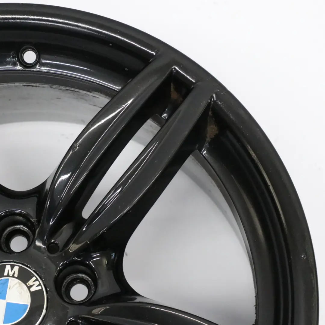 BMW F10 F12 Black Rear Wheel Alloy Rim M Double Spoke 351 9J 19" ET:44 - SKU 7842653-1 - Part number 7842653