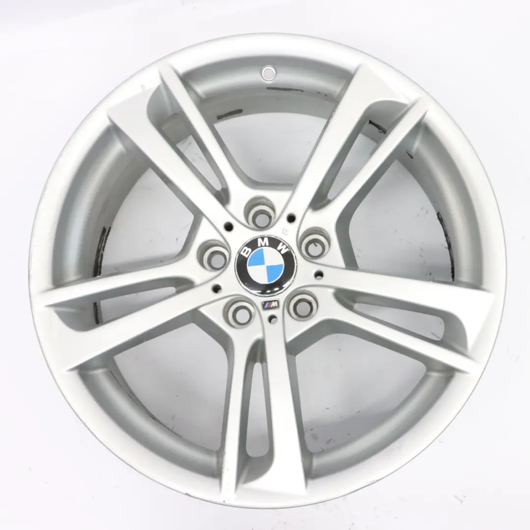 Front Silber Felge Leichtmetall 19" M Doppelspeiche 369 8,5J für BMW X3 F25 mit Teilenummer 7844250 BMW X3 F25 Front Silber Felge Leichtmetall 19" M Doppelspeiche 369 8,5J - SKU 7844250-3 - Teilenummer 7844250