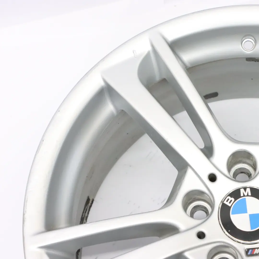 Przednie Srebrne Alufelgi 19" M Double Spoke 369 8,5J do BMW X3 F25 o numerze 7844250 BMW X3 F25 Przednie Srebrne Alufelgi 19" M Double Spoke 369 8,5J - SKU 7844250-3 - Numer Części 7844250