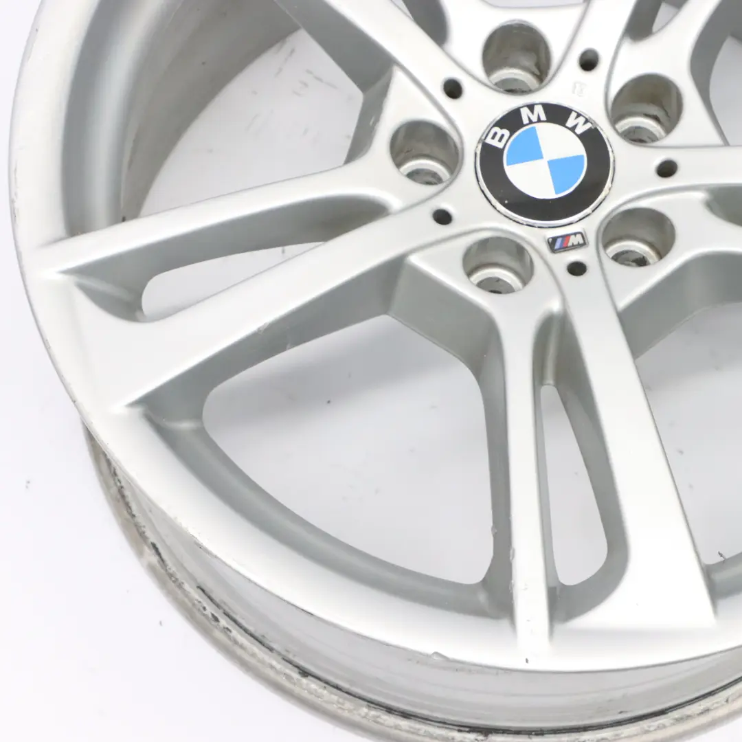 Front Silver Wheel Rim Alloy 19" M Double Spoke 369 8,5J to BMW X3 F25 with Part number 7844250 BMW X3 F25 Front Silver Wheel Rim Alloy 19" M Double Spoke 369 8,5J - SKU 7844250-3 - Part number 7844250