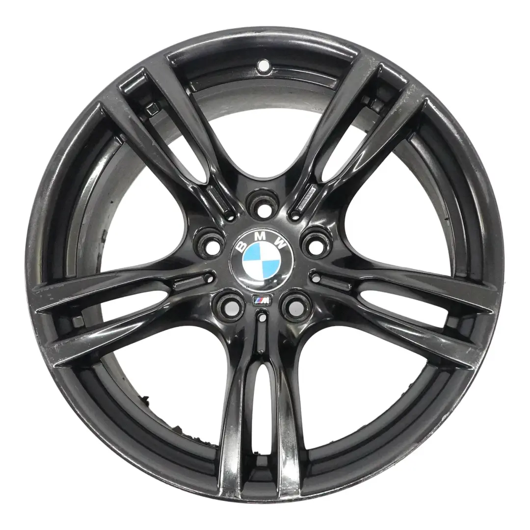 BMW F30 F31 Cerchio In Lega Posteriore Nero 18" 8,5J Et:47 M Star Spoke - SKU 7845881-4 - Numero di parte 7845881