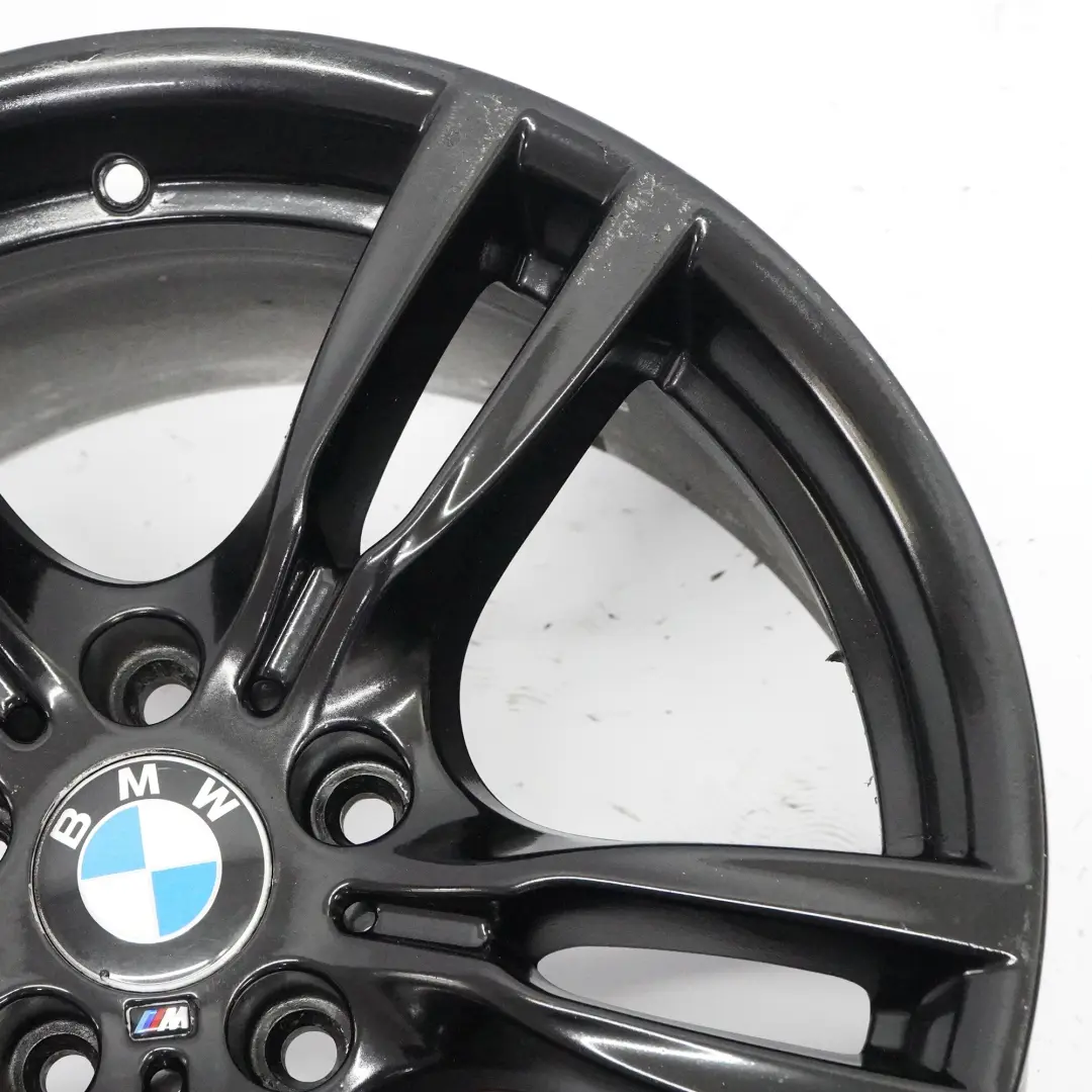 BMW F30 F31 Cerchio In Lega Posteriore Nero 18" 8,5J Et:47 M Star Spoke - SKU 7845881-4 - Numero di parte 7845881