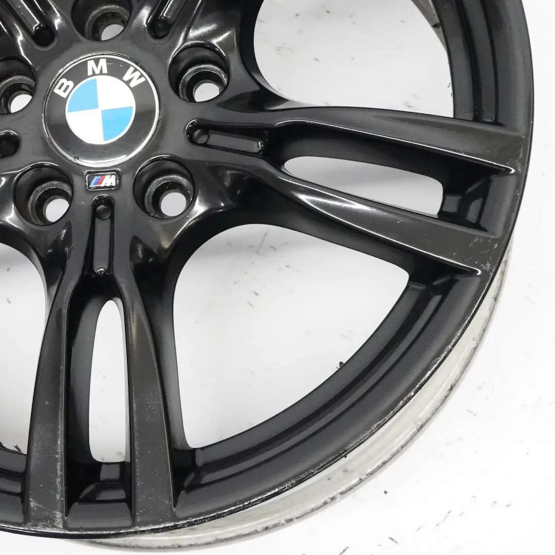 BMW F30 F31 Cerchio In Lega Posteriore Nero 18" 8,5J Et:47 M Star Spoke - SKU 7845881-4 - Numero di parte 7845881