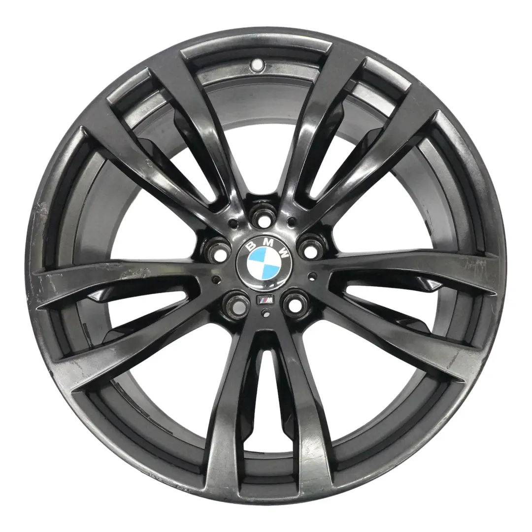 Rim BMW X5 F15 X6 F16 Black Alloy 20" M Double Spoke 469 11J ET:37 to Wheel with Part number 7846791 Wheel Rim BMW X5 F15 X6 F16 Black Alloy 20" M Double Spoke 469 11J ET:37 - SKU 7846791-4 - Part number 7846791