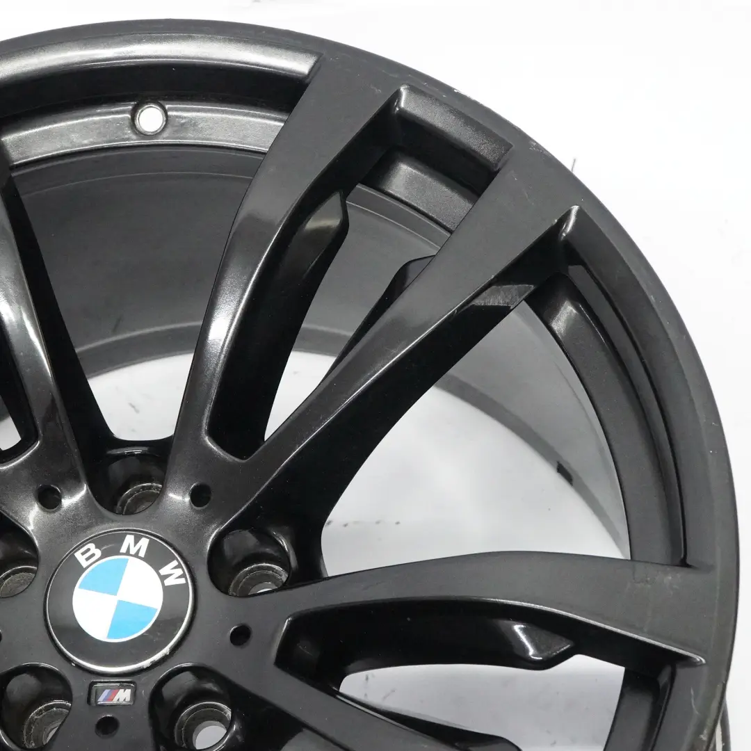 Rim BMW X5 F15 X6 F16 Black Alloy 20" M Double Spoke 469 11J ET:37 to Wheel with Part number 7846791 Wheel Rim BMW X5 F15 X6 F16 Black Alloy 20" M Double Spoke 469 11J ET:37 - SKU 7846791-4 - Part number 7846791