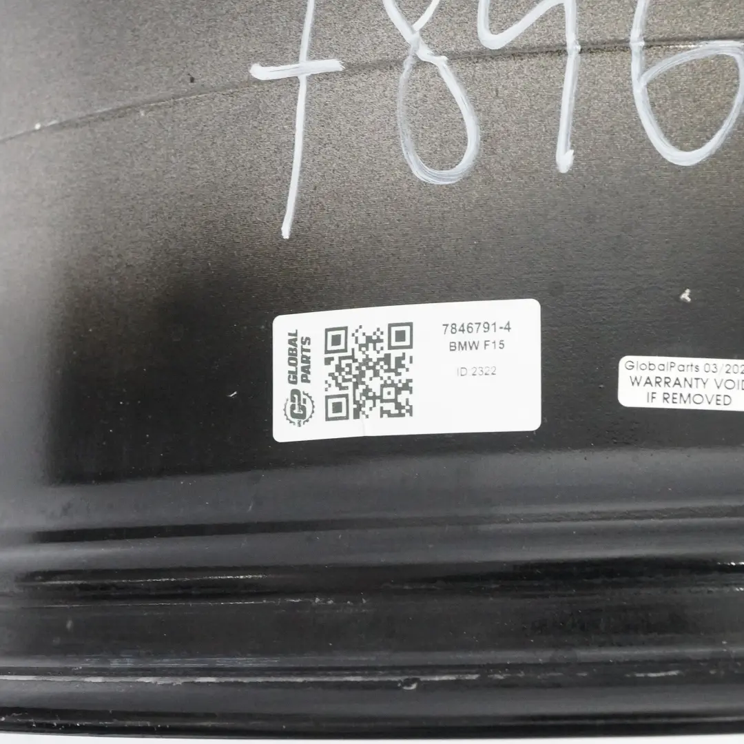 Rim BMW X5 F15 X6 F16 Black Alloy 20" M Double Spoke 469 11J ET:37 to Wheel with Part number 7846791 Wheel Rim BMW X5 F15 X6 F16 Black Alloy 20" M Double Spoke 469 11J ET:37 - SKU 7846791-4 - Part number 7846791