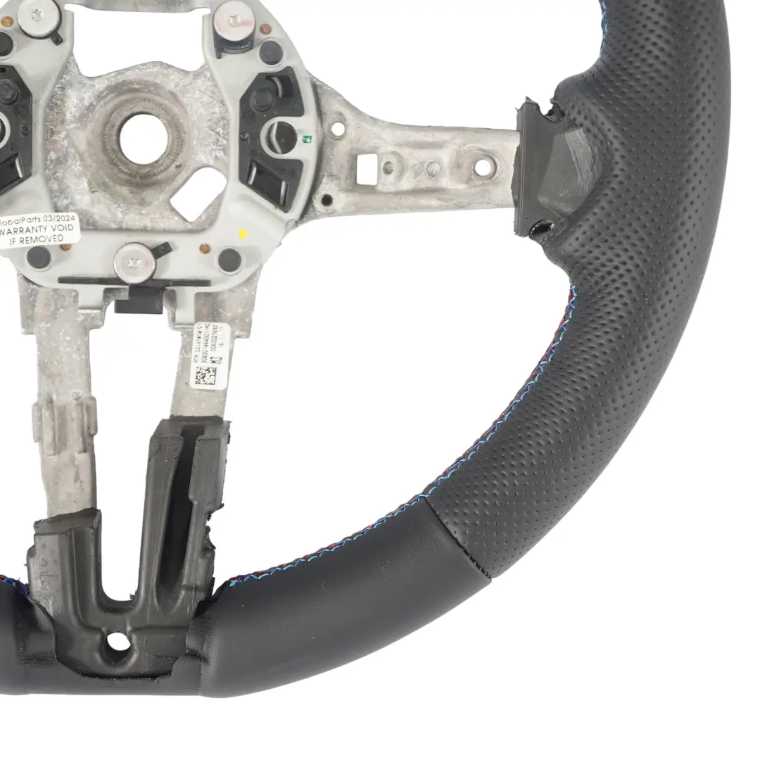 BMW F80 M3 F82 M4 F87 M2 NUOVO Volante M Sport in pelle nera M-tricolore - SKU 7847606-5 - Numero di parte 7847606