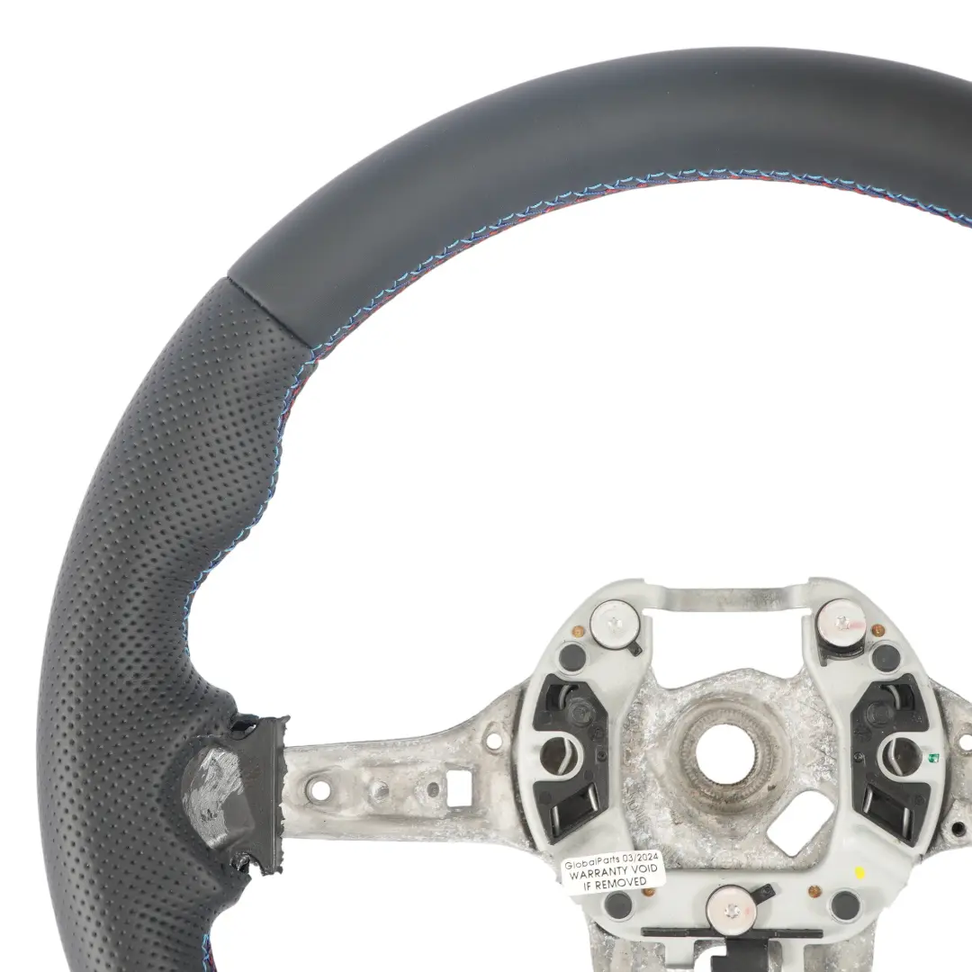 BMW F80 M3 F82 M4 F87 M2 NUOVO Volante M Sport in pelle nera M-tricolore - SKU 7847606-5 - Numero di parte 7847606