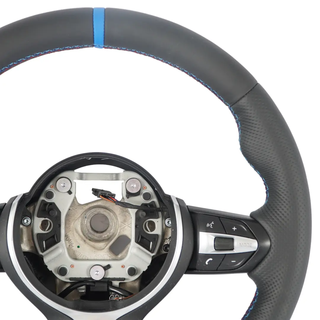 M Sport Steering Wheel BMW F30 F20 F21 F22 F23 F31 F32 F33 NEW Black Leather - SKU 7848338-6 - Part number 7848338
