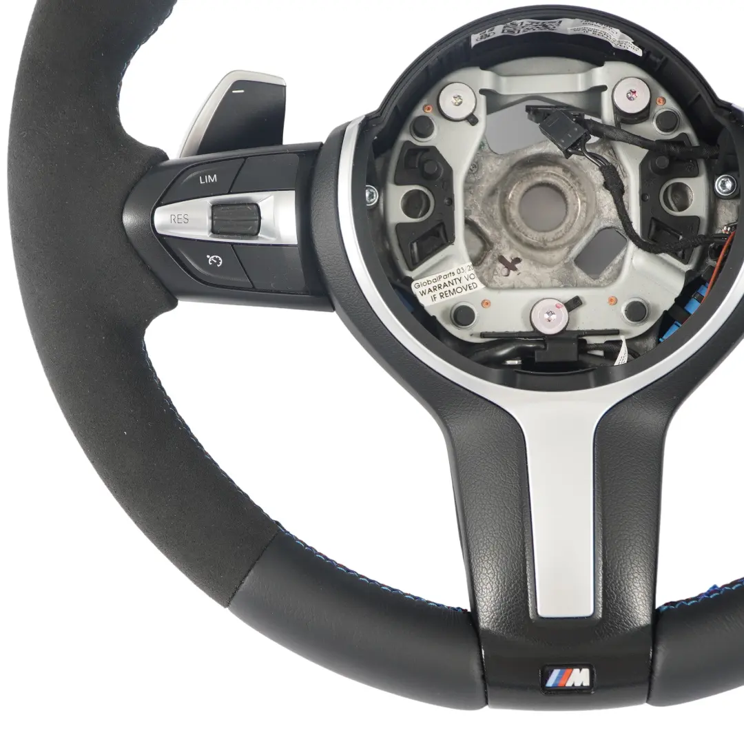 Heated NEW Black Leather M Sport Steering Wheel Paddles BMW X3 F25 X4 F26 X5 F15 - SKU 7851499-1 - Part number 7851499